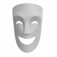 Theater Happy Mask - Thumbnail 3