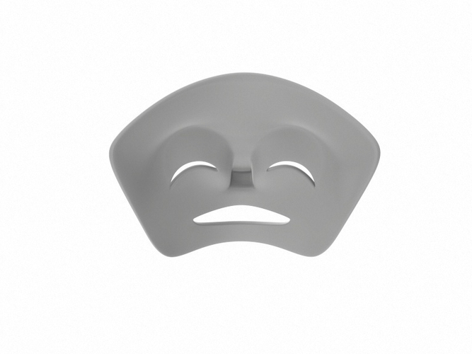 Theater Happy Mask 3D Print 265043