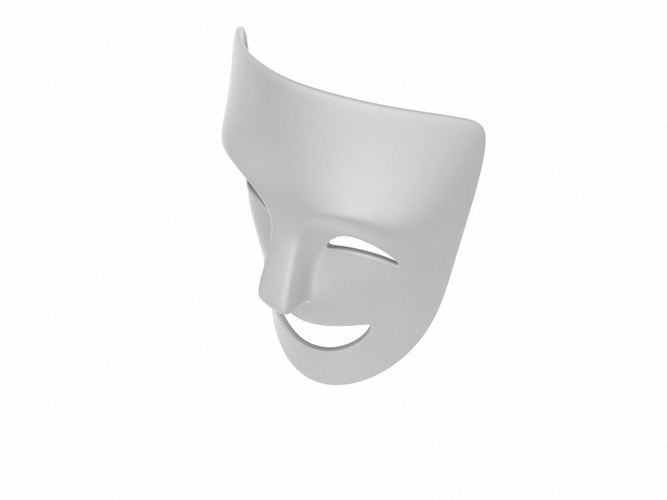 Theater Happy Mask 3D Print 265046