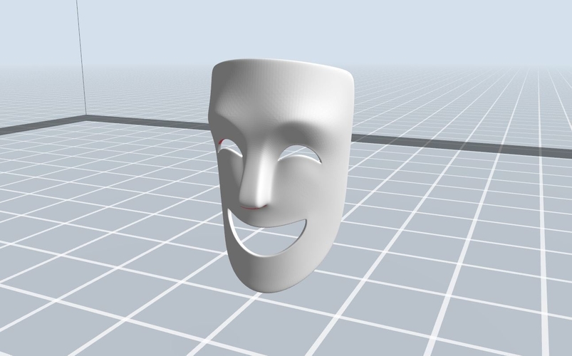 Theater Happy Mask 3D Print 265048