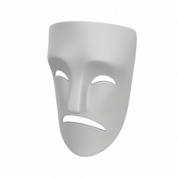 Small Theater Sad Mask 3D Printing 265049