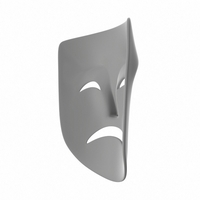 Theater Sad Mask - Thumbnail 7