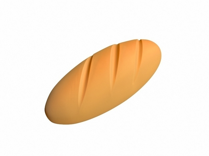 French Bread 3D Print 265118
