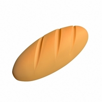 Small French Bread 3D Printing 265118