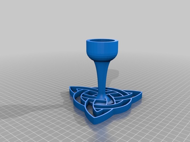 Celtic Trinity Tealight Holder 3D Print 26515