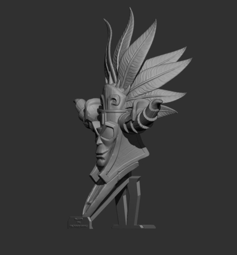 Nazeebo Quetzalcoatl Voodoo Mask 3D Print 265175