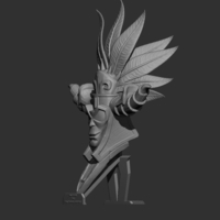 Nazeebo Quetzalcoatl Voodoo Mask - Thumbnail 5