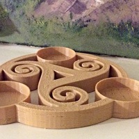 Triskelion tealight holder - Thumbnail 3