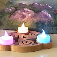 Triskelion tealight holder - Thumbnail 7