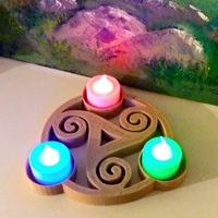 Triskelion tealight holder - Thumbnail 8
