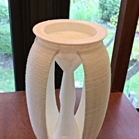 Small Curved Pillars Modern Tealight Holders 3D Printing 26529