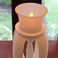 Curved Pillars Modern Tealight Holders - Thumbnail 3