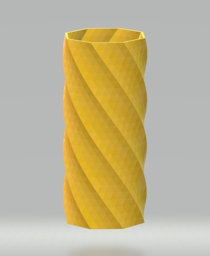 8 Sided Simple Vase