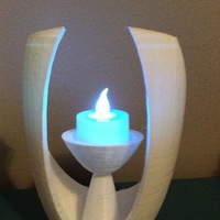 Modern Open Oval Tealight Holder - Thumbnail 3