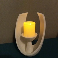 Modern Open Oval Tealight Holder - Thumbnail 5