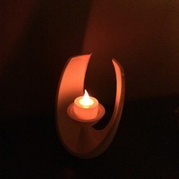 Modern Open Oval Tealight Holder - Thumbnail 6