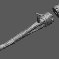 Weapon Orc - Fan Art 3D print model - Thumbnail 2