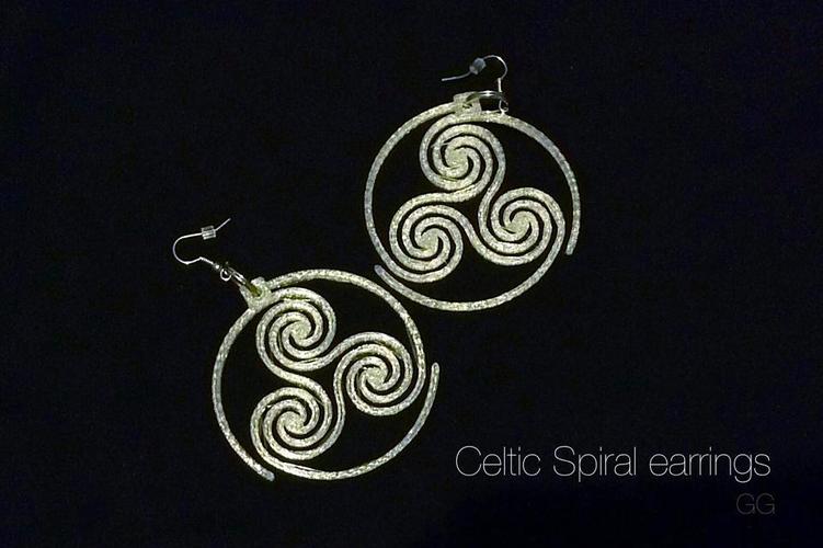 Celtic Triskelion earrings 3D Print 26550