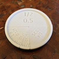 Small Math pie fractions 3D Printing 265529