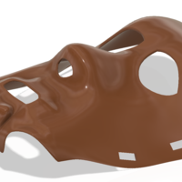 real halloween mask v01 magic ritual sport for 3d-print or cnc - Thumbnail 7
