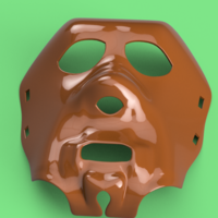 real halloween mask v01 magic ritual sport for 3d-print or cnc - Thumbnail 8