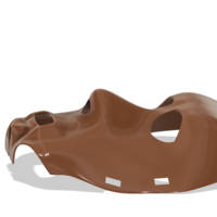 real halloween mask v01 magic ritual sport for 3d-print or cnc - Thumbnail 9
