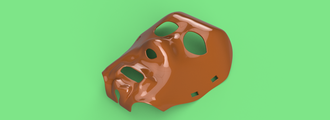 real halloween mask v01 magic ritual sport for 3d-print or cnc 3D Print 265565