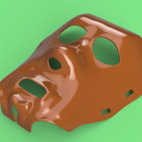 real halloween mask v01 magic ritual sport for 3d-print or cnc - Thumbnail 11