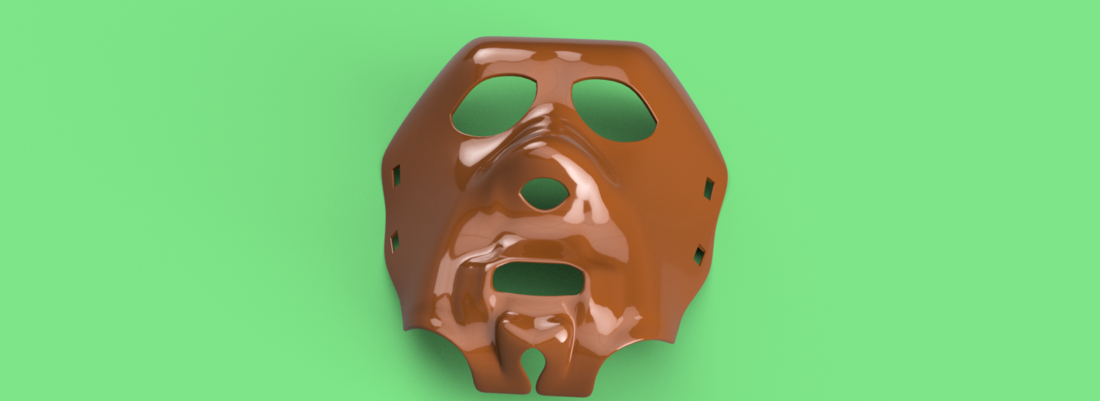 real halloween mask v01 magic ritual sport for 3d-print or cnc 3D Print 265567