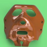 real halloween mask v01 magic ritual sport for 3d-print or cnc - Thumbnail 13