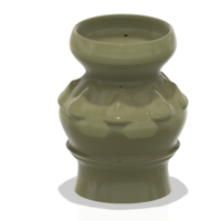 country style vase cup vessel v308 for 3d-print or cnc - Thumbnail 1