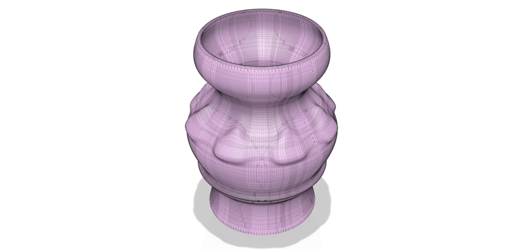 country style vase cup vessel v308 for 3d-print or cnc 3D Print 265581