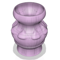 country style vase cup vessel v308 for 3d-print or cnc - Thumbnail 3