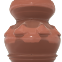 country style vase cup vessel v308 for 3d-print or cnc - Thumbnail 4