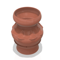country style vase cup vessel v308 for 3d-print or cnc - Thumbnail 6