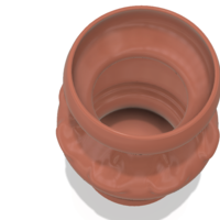 country style vase cup vessel v308 for 3d-print or cnc - Thumbnail 9