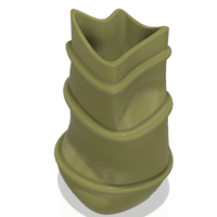 country style vase cup vessel v309 for 3d-print or cnc - Thumbnail 1
