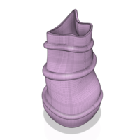 country style vase cup vessel v309 for 3d-print or cnc - Thumbnail 4