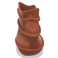 country style vase cup vessel v309 for 3d-print or cnc - Thumbnail 5