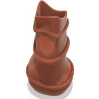 country style vase cup vessel v309 for 3d-print or cnc - Thumbnail 6