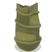 country style vase cup vessel v309 for 3d-print or cnc - Thumbnail 11