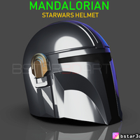 Small Mandalorian Helmet - STAR WARS movie 2019 3D Printing 265638