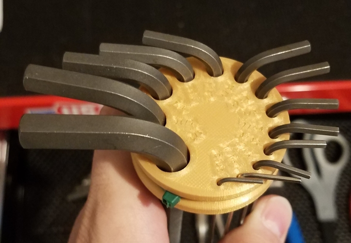 Hex Key Holder Imperial 3D Print 265728
