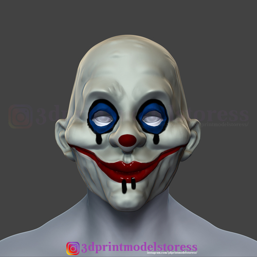 Henchmen Dark Knight Clown Joker Mask Costume Helmet 3D Print 265782