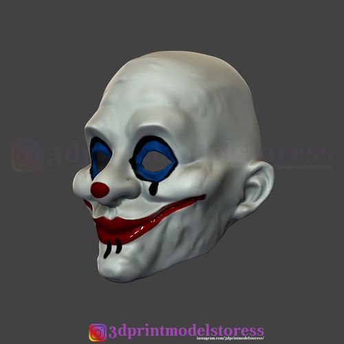 Henchmen Dark Knight Clown Joker Mask Costume Helmet 3D Print 265784