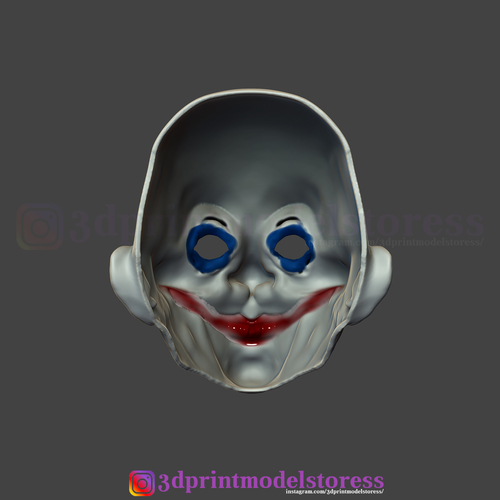 Henchmen Dark Knight Clown Joker Mask Costume Helmet 3D Print 265788