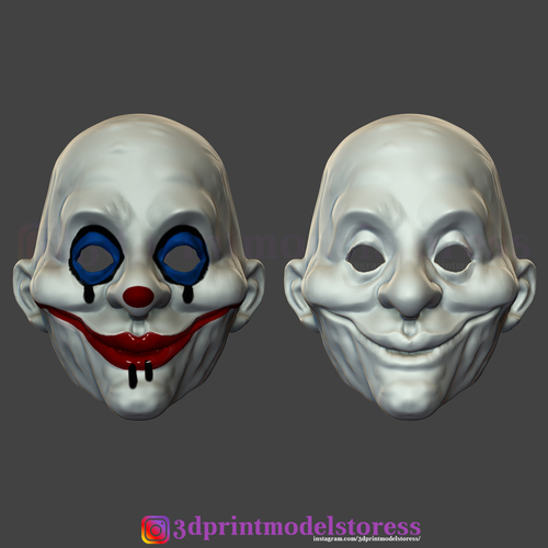 Henchmen Dark Knight Clown Joker Mask Costume Helmet 3D Print 265789