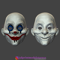 Henchmen Dark Knight Clown Joker Mask Costume Helmet - Thumbnail 8