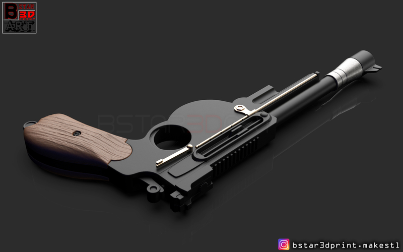 Mandalorian Blaster -  Pistol Gun - Mandalorian Star Wars  2019  3D Print 265800