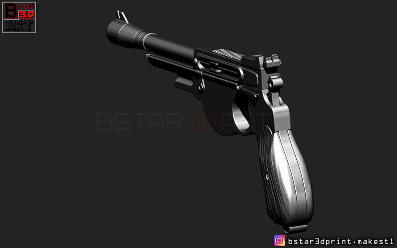 Mandalorian Blaster -  Pistol Gun - Mandalorian Star Wars  2019  3D Print 265803